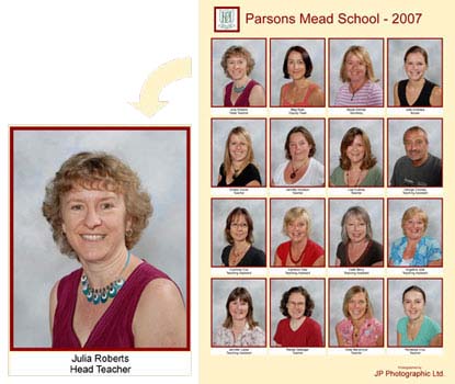 Free Named Staff Displayed Board